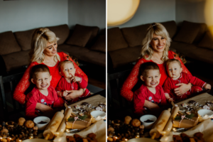 mama i dzieci świątecznie