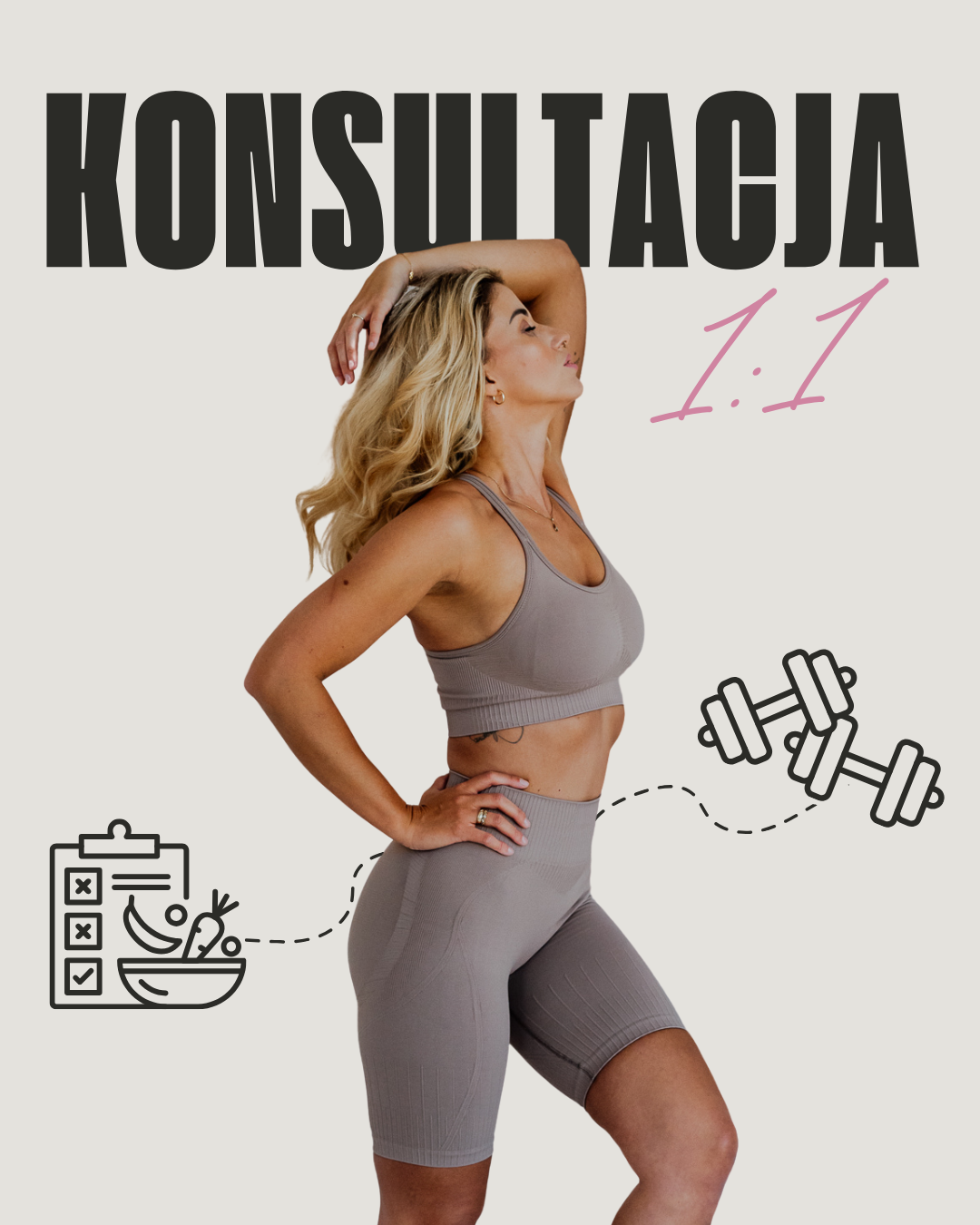 Konsultacja dietetyczno-treningowa 1:1 (online) - pierwszorazowa