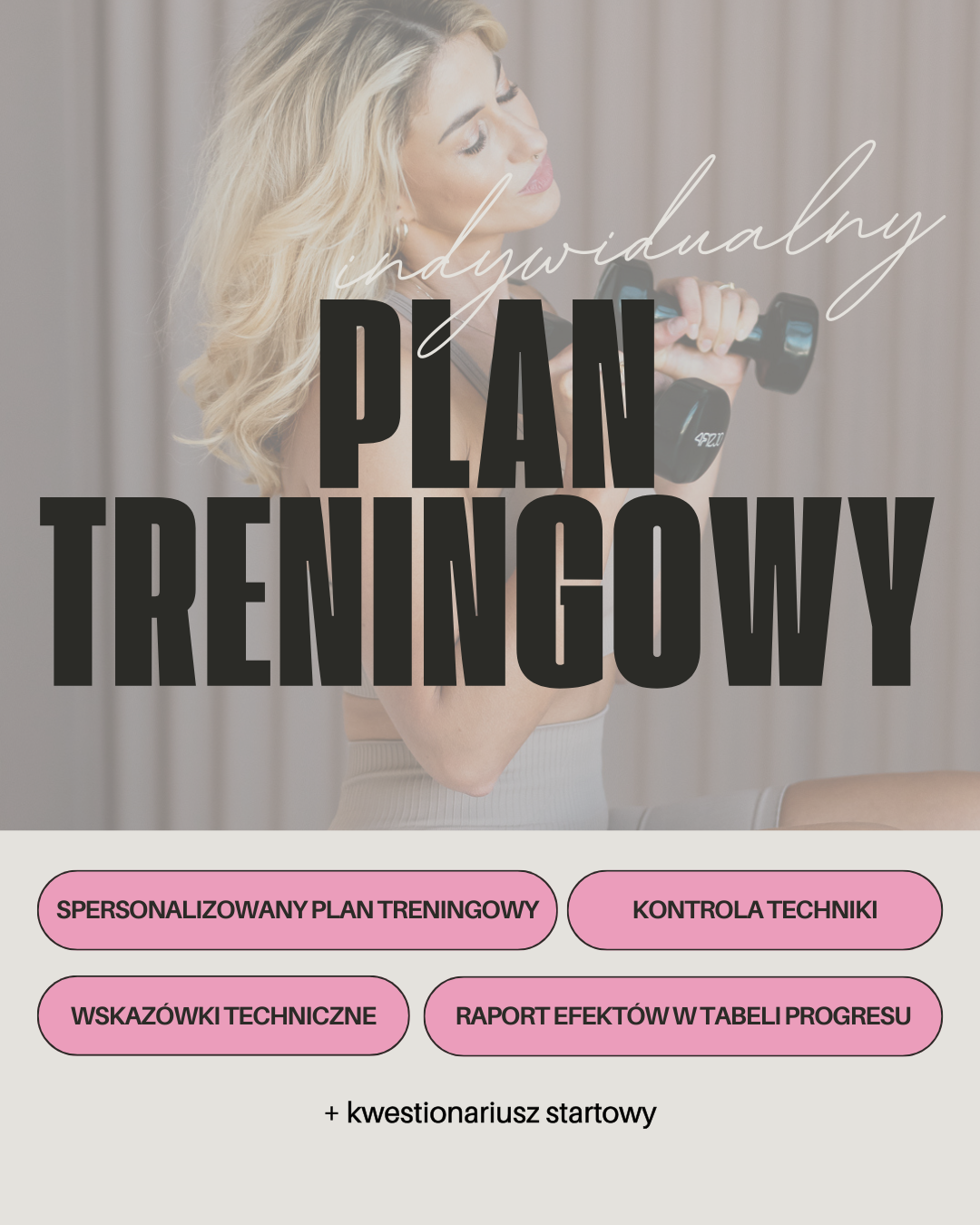 Plan treningowy na 4 tygodnie (indywidualny)