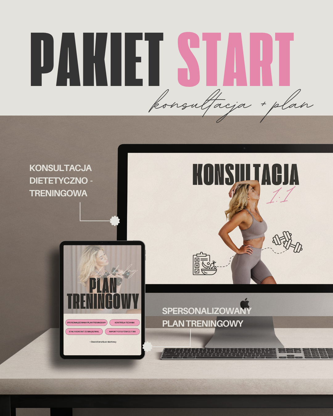 PAKIET START: konsultacja 1:1 online + plan treningowy